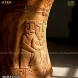 Đôn gỗ điêu khắc uyên ương