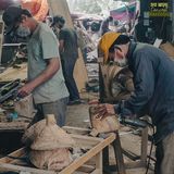 Đèn gỗ nghệ thuật treo