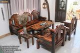 Concept bàn ghế sofa gỗ tàu thuyền lớn