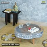 Bàn trà bệt điêu khắc họa tiết