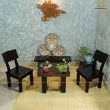 Bộ bàn khắc họa tiết chim hạc