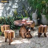 Đôn gỗ cạnh khế