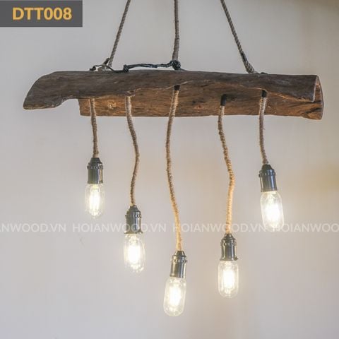 Đèn trần gỗ nghệ thuật