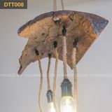 Đèn trần gỗ nghệ thuật