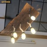 Đèn trần gỗ nghệ thuật
