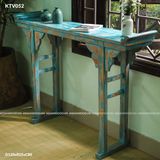 Kệ gỗ hệ màu retro