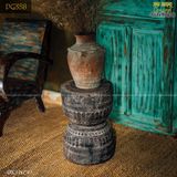 Đôn gỗ decor màu hiệu ứng