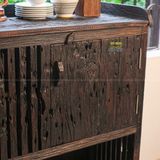 Tủ bếp gỗ lũa