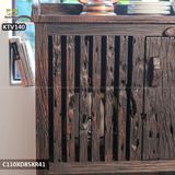 Tủ bếp gỗ lũa