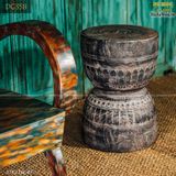 Đôn gỗ decor màu hiệu ứng