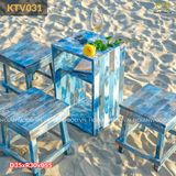 Combo bàn hộp kèm 2 ghế đơn