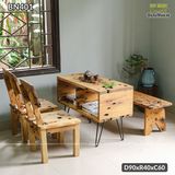 Bộ bàn sofa gỗ Dổi thanh lịch