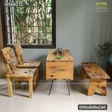 Bộ bàn sofa gỗ Dổi thanh lịch