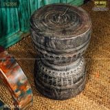 Đôn gỗ decor màu hiệu ứng