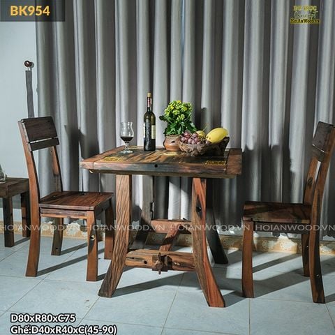 Bàn ăn/BÀN CAFE gỗ tàu thuyền