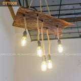 Đèn trần gỗ nghệ thuật