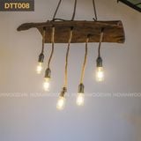 Đèn trần gỗ nghệ thuật