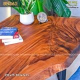 Bàn ăn gỗ me tây nguyên tấm