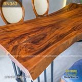 Bàn ăn gỗ me tây nguyên tấm