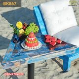 Bàn tam giác chân trụ sắt