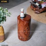 Đôn gỗ điêu khắc hình tượng dân gian