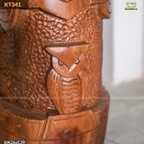 Đôn gỗ điêu khắc hình tượng dân gian