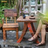 Bàn ghế cafe/sân vườn (gỗ tàu thuyền)
