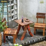 Bàn ghế cafe/sân vườn (gỗ tàu thuyền)