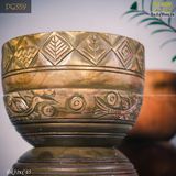 Đôn gỗ khắc hoa văn chim Lạc