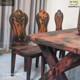 Bàn ăn phong cách gỗ tàu thuyền