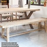Bộ bàn ghế ăn phong cách rustic