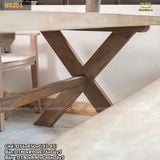 Bộ bàn ghế ăn phong cách rustic