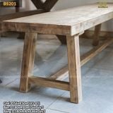 Bộ bàn ghế ăn phong cách rustic
