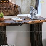 Kệ console điêu khắc hoa sen