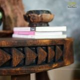Đôn gỗ/Bàn trà gỗ điêu khắc
