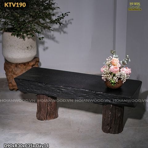 Kệ console thấp gỗ lũa