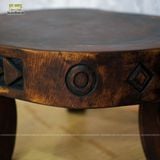 Đôn gỗ/Bàn trà gỗ điêu khắc