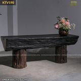 Kệ console thấp gỗ lũa