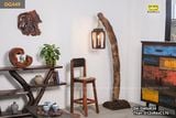 Đèn gỗ lũa decor
