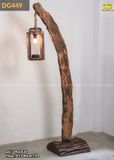 Đèn gỗ lũa decor