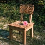 Ghế tựa lưng điêu khắc