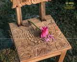 Ghế tựa lưng điêu khắc