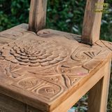 Ghế tựa lưng điêu khắc