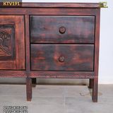 Tủ gỗ chữ L trưng bày