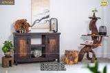 Tủ gỗ trang trí từ gỗ tàu thuyền tái chế
