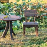 Bàn ghế sân vườn (gỗ tàu thuyền)