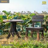 Bàn ghế sân vườn (gỗ tàu thuyền)