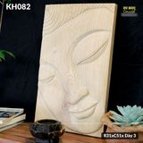 Phù điêu Phật Gỗ Sồi