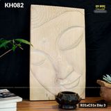 Phù điêu Phật Gỗ Sồi