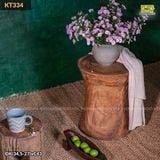 Đôn gỗ điêu khắc uyên ương